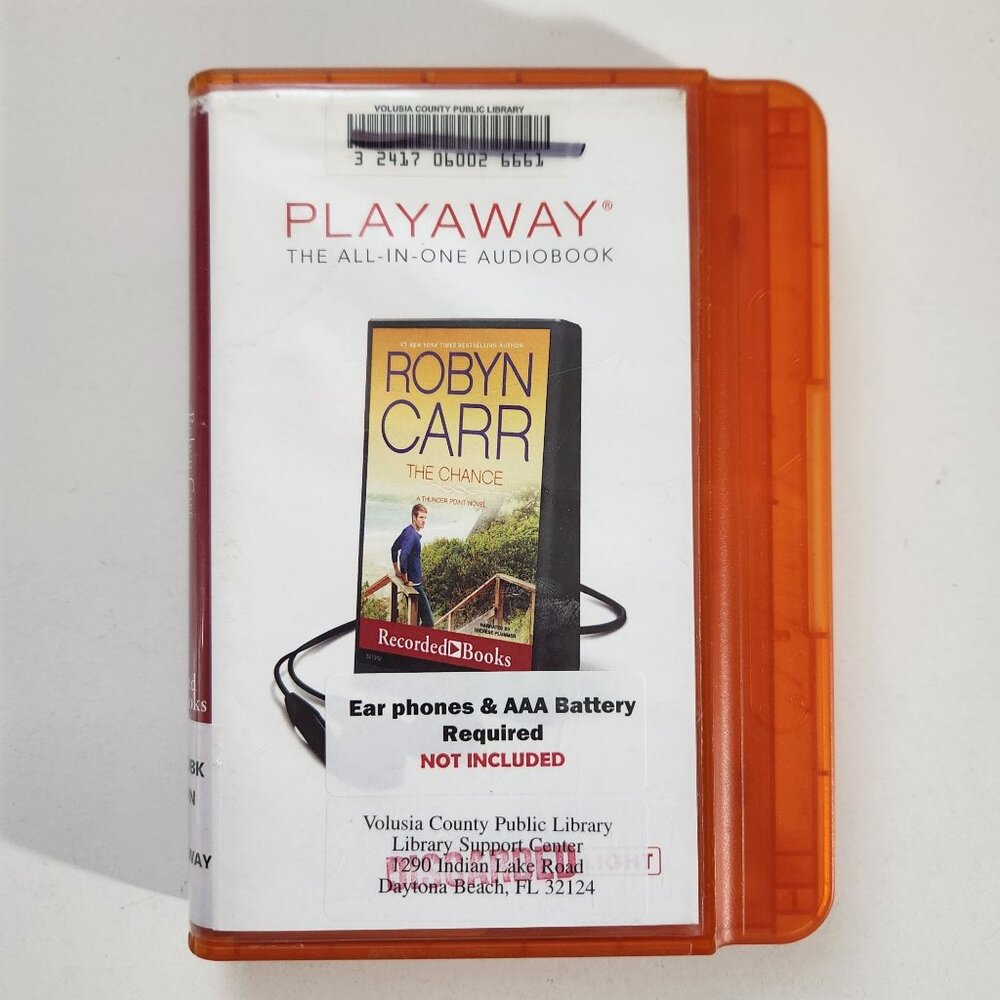 The Chance by Robyn Carr Playaway Audiobook, Former Library Copy